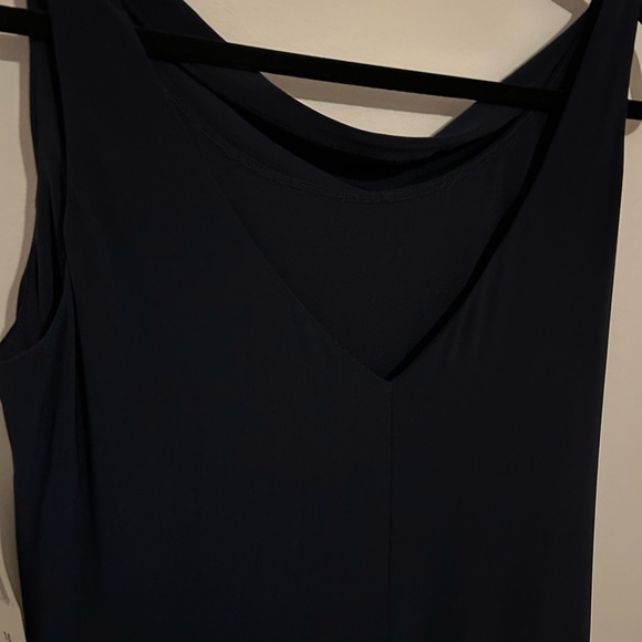 Lauren Ralph Lauren Evening Gown | Navy Blue | Faux Wrap | Size 16 | NWT | A09 - Picture 4 of 12